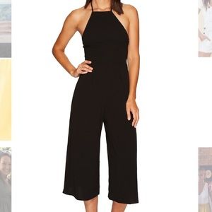 High neck black show me your mumu jumpsuit